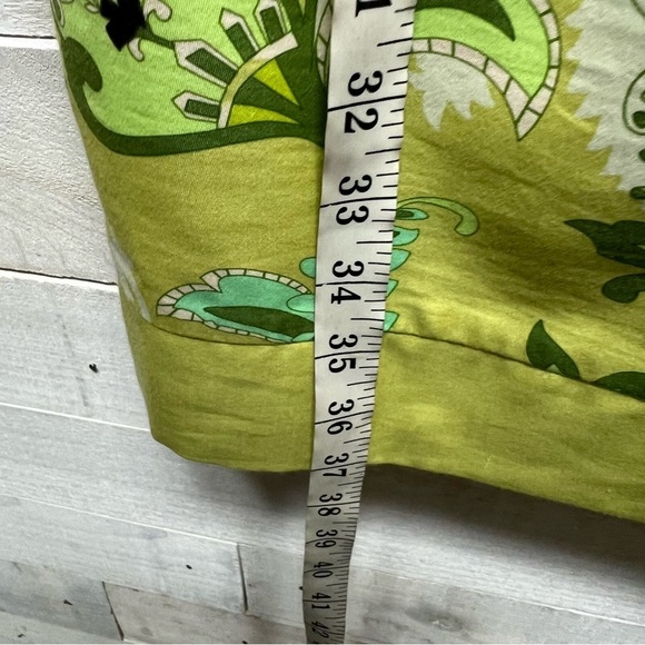 Ann Taylor Dress Womens 4 Green Floral Sleeveless V Neck Lined Side Zip Sheath - Picture 10 of 11